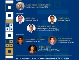Deputados federais Hugo Leal e Pedro Paulo debatem a Reforma Tributária na ACRJ