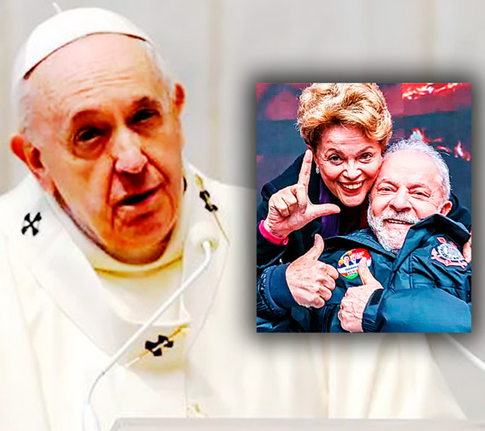 Papa Francisco condena golpe contra Dilma, prisão ilegal de Lula e cala imprensa golpista