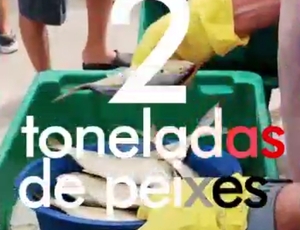 Distribuição de DUAS TONELADAS DE PEIXE NO TERREIRÃO, Recreio dos Bandeirantes 