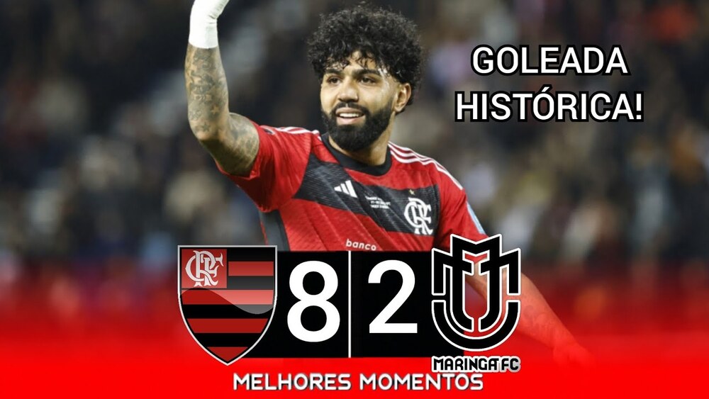 Flamengo faz oito no Maringá, espanta a zebra e Ronaldinho afirma que é o favorito para o Brasileiro