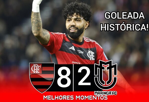 Flamengo faz oito no Maringá, espanta a zebra e Ronaldinho afirma que é o favorito para o Brasileiro