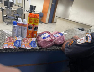 BAGATELA: Policiais do 6º BPM (Tijuca) prendem criminoso que tentou furtar peças de Alcatra e carne seca na Tijuca