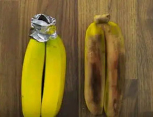 Por que você deve enrolar os talos das bananas no papel alumínio? Ultima Hora Informa