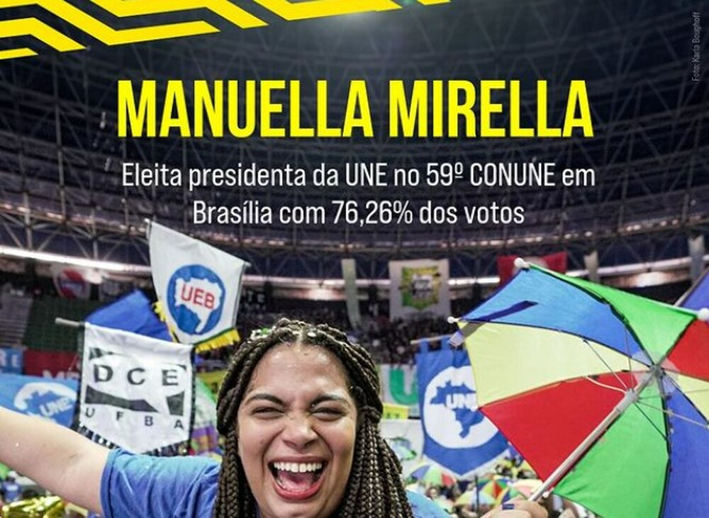 Congresso da UNE: Manuella Mirella é eleita nova presidente, em Brasília