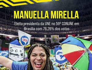 Congresso da UNE: Manuella Mirella é eleita nova presidente, em Brasília