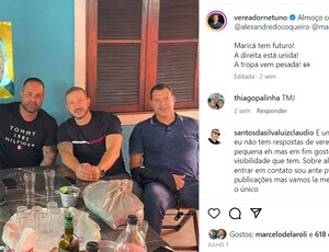 Direita promete união em Maricá: Alexandre do Coqueiro, reune Delaroli, Poubel e Netuno em seu Restaurante