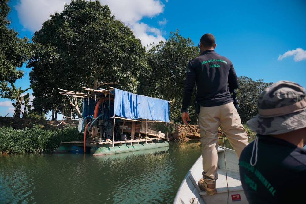 Operação clandestina desmantelada de captação de ouro nos rios do Norte e Noroeste Fluminense