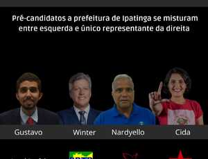 Pré-candidatos a prefeitura de Ipatinga se misturam entre esquerda e único representante da direita