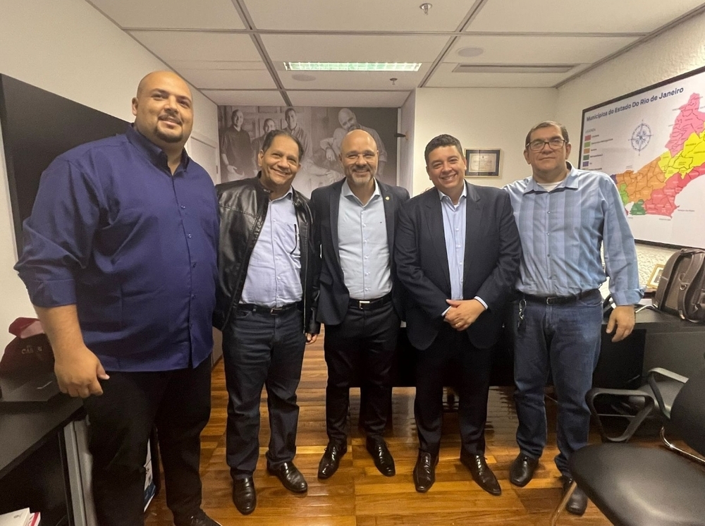 Deputado Fred Pacheco, Fábio Freitas (PMN-RJ) e Michel Portugal unidos por um só objetivo: fortalecer as ações do PMN São Gonçalo