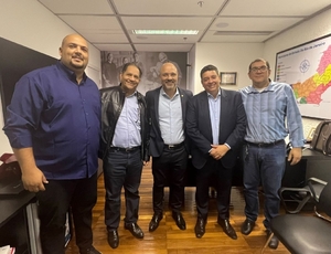 Deputado Fred Pacheco, Fábio Freitas (PMN-RJ) e Michel Portugal unidos por um só objetivo: fortalecer as ações do PMN São Gonçalo