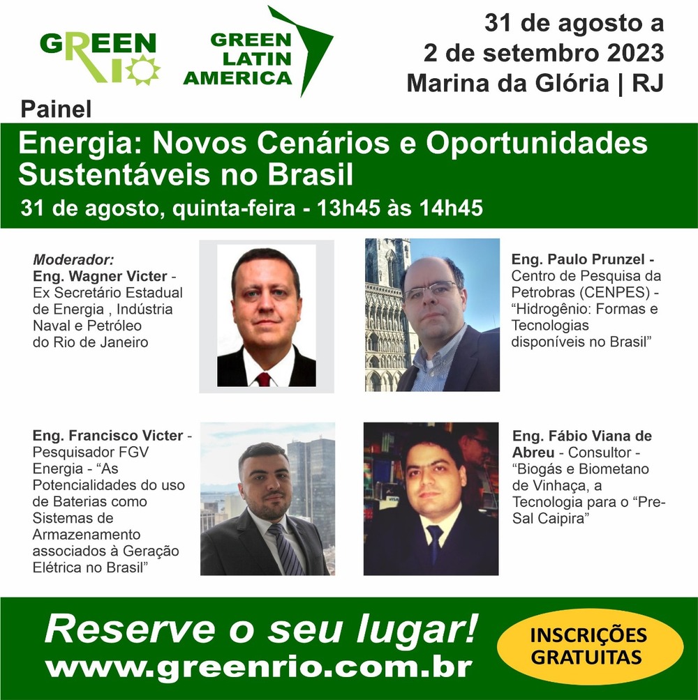 Energia: Novos Caminhos e Oportunidades Sustentáveis no Brasil será tema do debate do Green Latin América nesta quinta-feira na Marina da Glória 