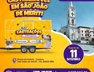 Castramóvel do RJPET estará em São João de Meriti por duas semanas