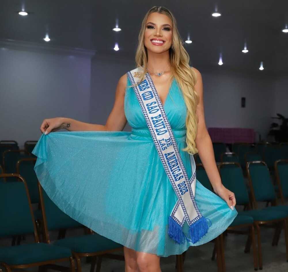 Camila Menoni é a nova Miss Grande São Paulo de Las Américas 2023, e está classificada para o Miss Brasil de Las Américas 2023