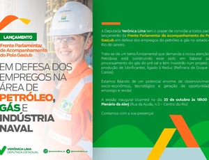 Alerj lança Frente Parlamentar de Acompanhamento do Polo GasLub – em Defesa dos Empregos dos Setores do Petróleo e Gás e da Indústria Naval