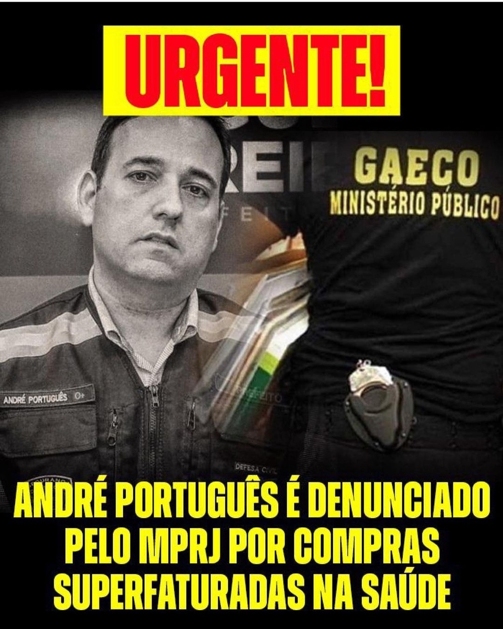 André Português, Prefeito de Miguel Pereira é acusado de SUPERFATURAMENTO na contratação direta, em caráter emergencial, pelo MP