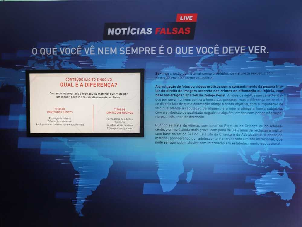 Exposição interativa no Museu Catavento alerta população sobre os riscos no mundo digital