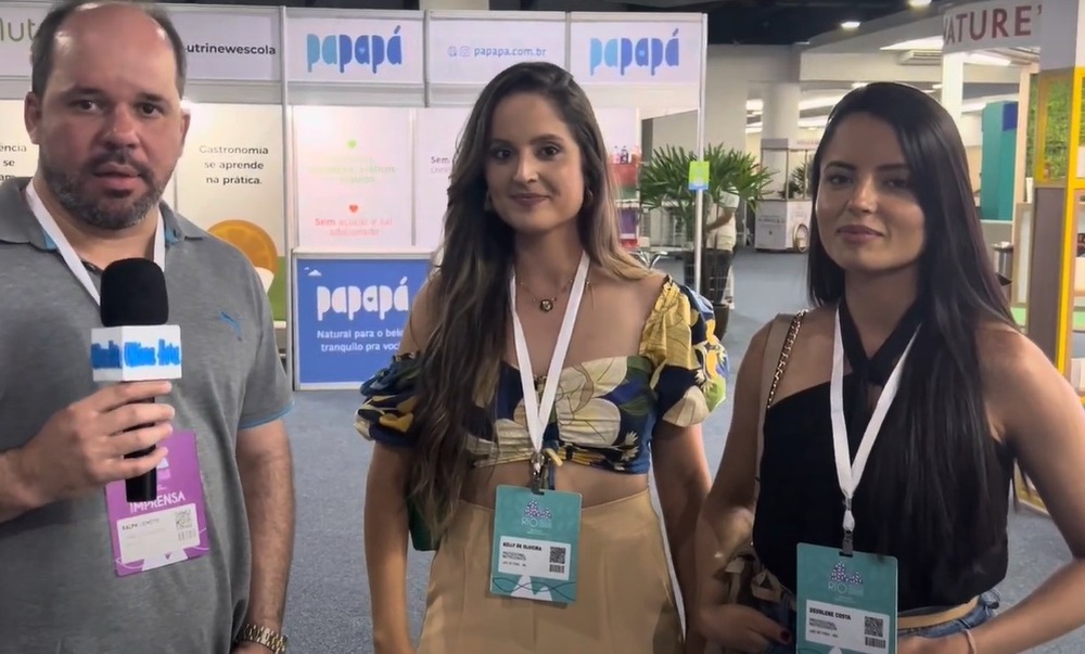 Nutricionistas Kelly Oliveira e Deuslene Costa, compartilham experiências e expectativas no congresso Rio Health Nutrition