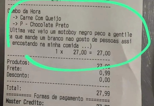 Polícia gaúcha descobre que dono de pastelaria forjou caso de racismo em delivery