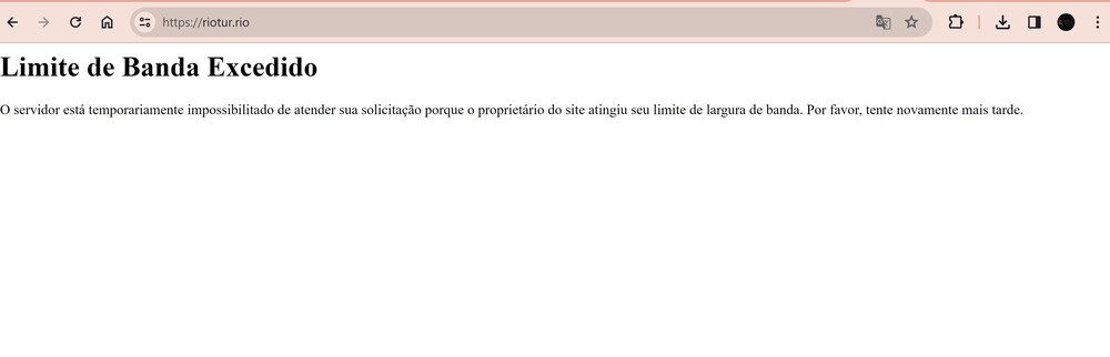 Site da RioTur não aguenta numero de acessos e fica fora do ar perto do Carnaval