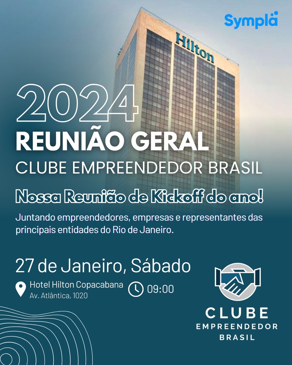 Hotel Hilton recebe evento que reúne empreendedores e líderes empresariais para discutir ações de negócios para 2024