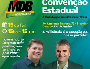 Começou o ano pós-cinzas com Convenção do MDB-RJ elegendo Pampolha vice-presidente e PP fazendo ato com Marcelo Queiroz pré-candidato a Prefeito
