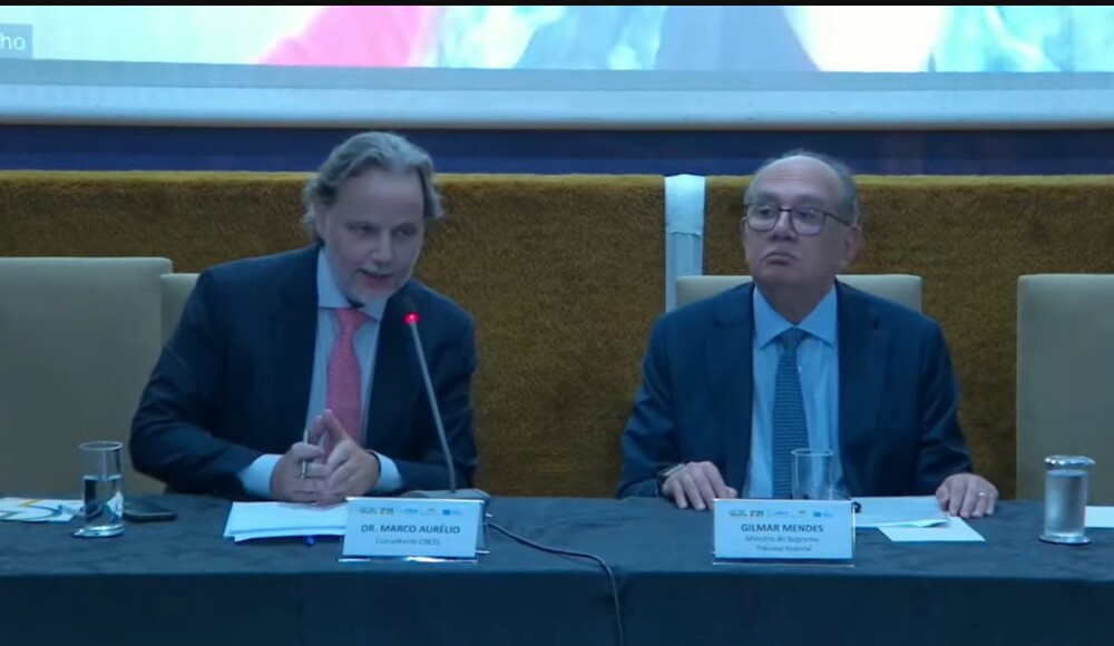 Ministro Gilmar Mendes faz abertura do 1º Seminário Internacional sobre ‘Crédito de Carbono’  no Auditório da Presidência da República