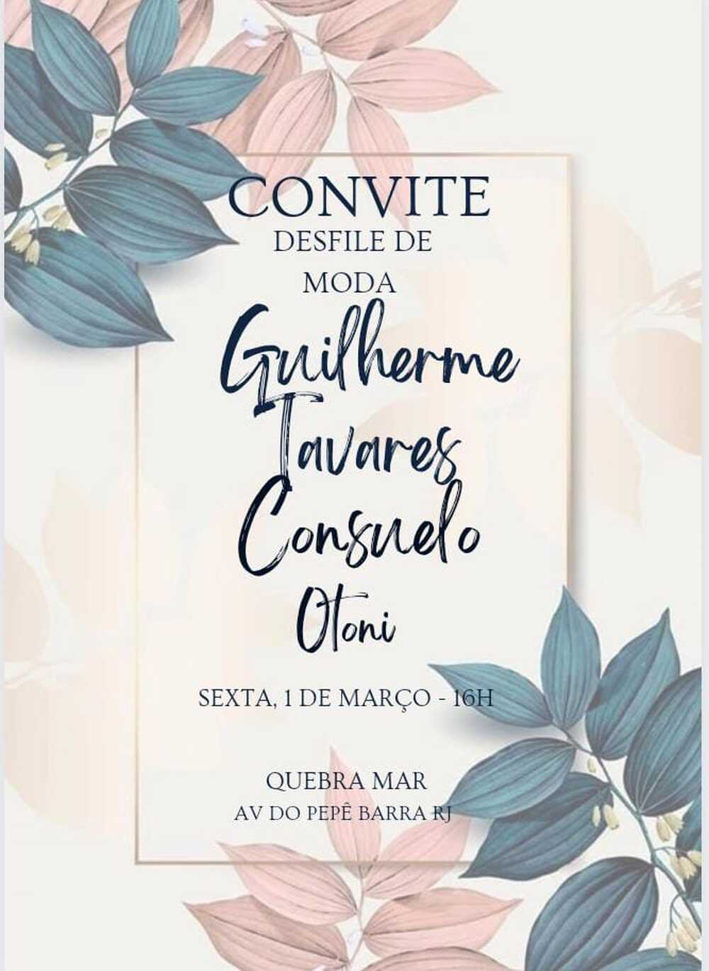 Estilista Guilherme Tavares lança sua coleção inspirada em Giuseppe Arcimboldo no Quebra-Mar 