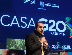 Governador Cláudio Castro abre a Casa G20, em Ipanema