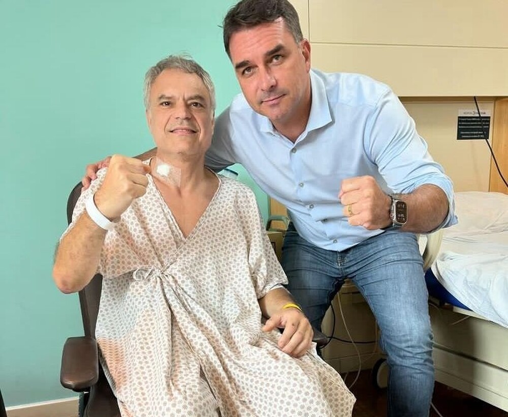Coronel Busnello recebe alta médica após visita do senador Flavio Bolsonaro (PL)