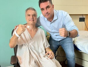 Coronel Busnello recebe alta médica após visita do senador Flavio Bolsonaro (PL)