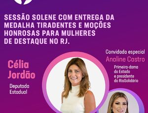 Março Violeta: Sessão Solene na Alerj homenageará mulheres de destaque no RJ