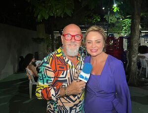 Atriz Luciana Gonçalves, marca presença em festa animada de Alexandre Pichetto