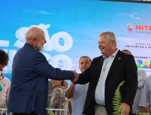 Niterói inicia maior obra de dragagem do Brasil com a presença do presidente Lula