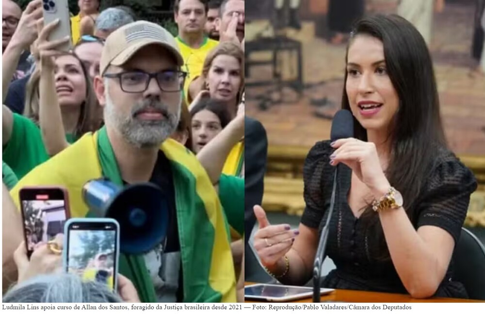 Ex-juíza bolsonarista Ludmila Lins Grilo divulga curso de foragido Allan dos Santos: uma aliança controversa