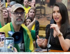 Ex-juíza bolsonarista Ludmila Lins Grilo divulga curso de foragido Allan dos Santos: uma aliança controversa