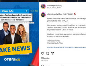 Nota de Esclarecimento - Otoni de Paula Filho - Ultima Hora Notícia levado a sério