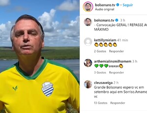 Bolsonaro convoca cidadãos para ato na praia de Copacabana contra a 'minuta do golpe'
