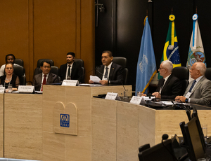 Ministro Nunes Marques (STF) encerra Fórum sobre Segurança e Desenvolvimento Humano