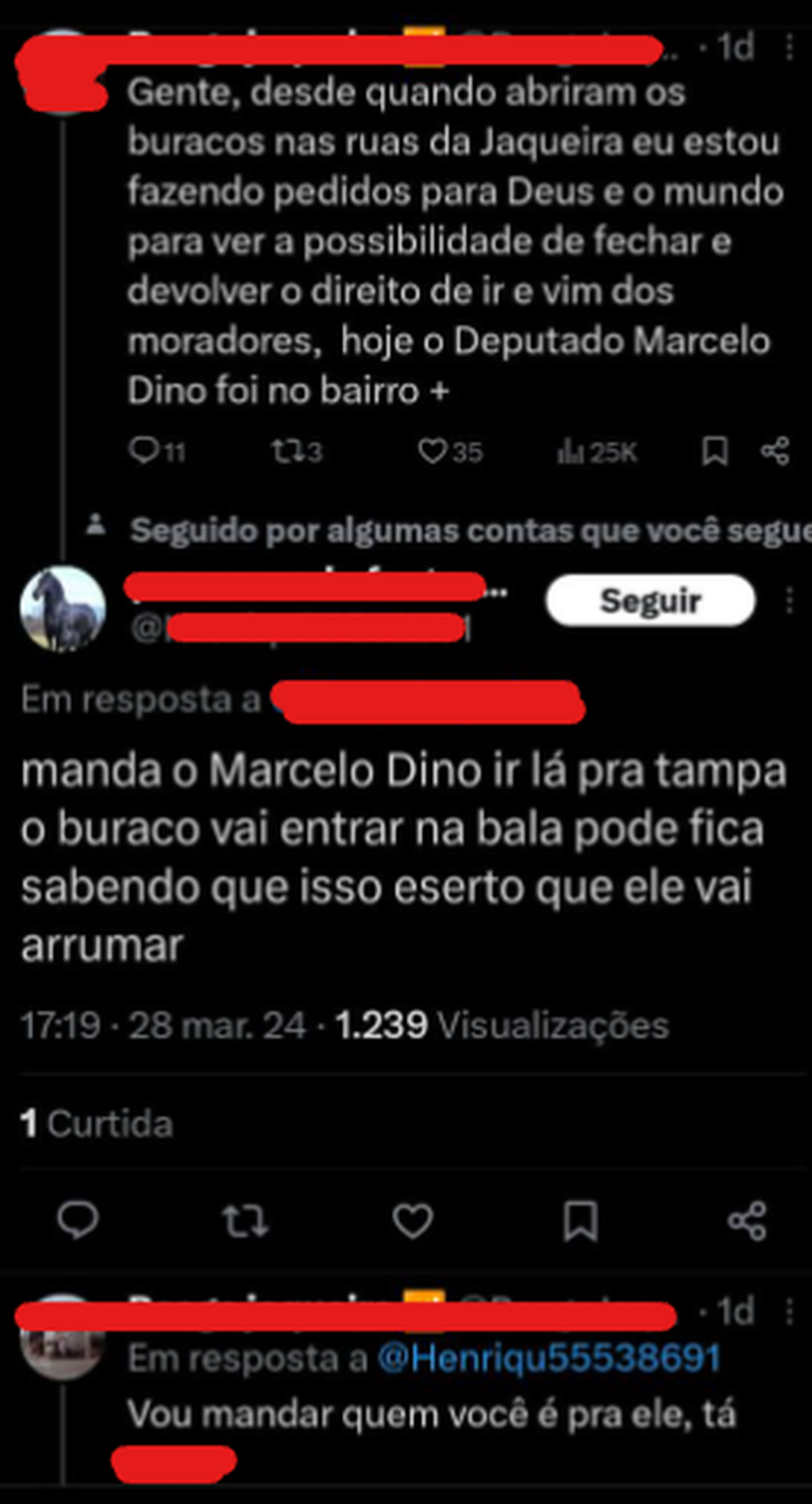 Coragem em Meio ao Caos: Pré-candidato em Caxias Marcelo Dino confronta Narcomilícias e busca reforço na segurança