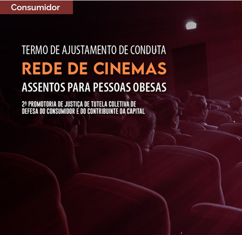 MPRJ firma TAC com rede de cinemas determinando a instalação de assentos para pessoas obesas