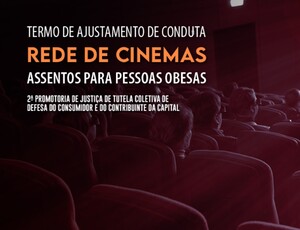 MPRJ firma TAC com rede de cinemas determinando a instalação de assentos para pessoas obesas