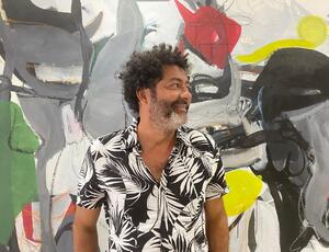 Gerson Fogaça acompanha montagem de sua exposição no Museu MOCAA em Miami