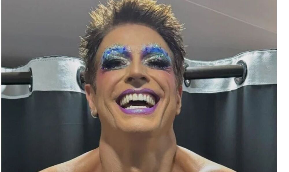 Reynaldo Gianecchini choca com o corpo ao surgir de Drag Queen