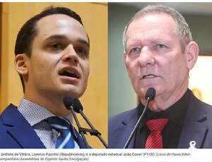 Em Vitória, Prefeito Lorenzo Pazolini (Republicanos) lidera com ampla vantagem, muito à frente do ex-prefeito João Coser (PT), aponta Paraná Pesquisas