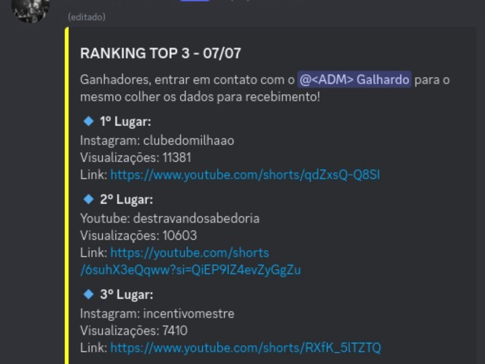 Canal no Discord Promete até R$ 7 Mil para Quem Inundar Redes com Vídeos de Pablo Marçal e Renato Cariani