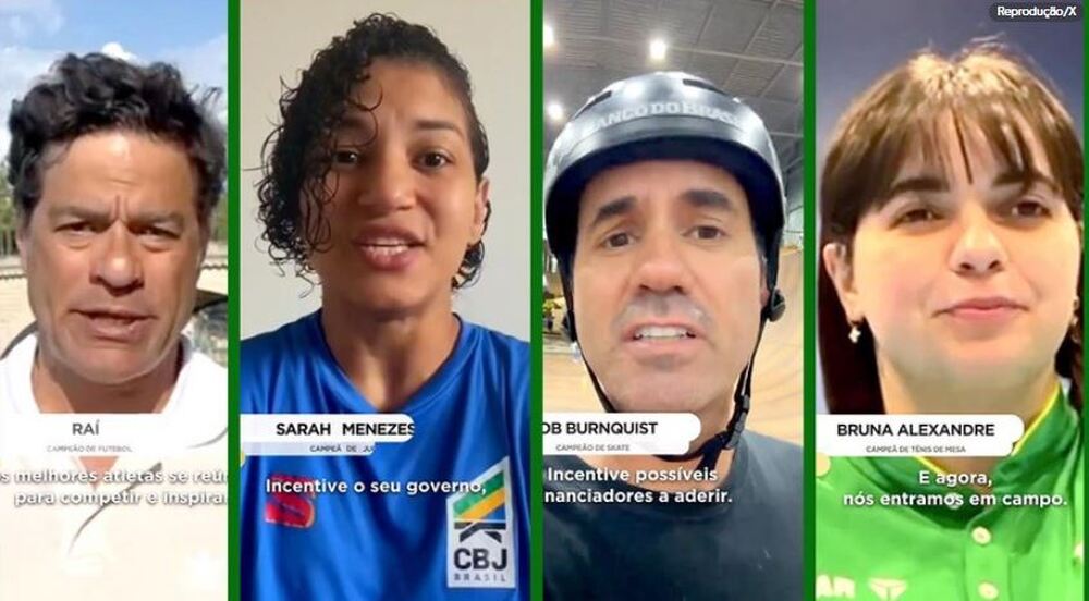 Atletas se unem na divulgação da Aliança Global contra a Fome e a Pobreza