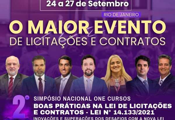 2° Simpósio Nacional One Cursos: Boas Práticas na Lei de Licitações e Contratos - Lei nº 14.133/2021