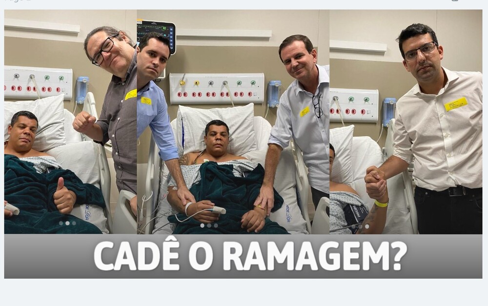 Ramagem se isola ao não visitar vereador agredido no Rio. Paes, Tarcísio Motta e Marcelo Queiroz cobram punição ao agressor