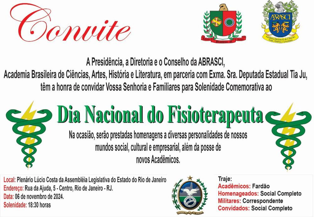 Doutor Renato de Paula, PhD em neurociência e ex-presidente da Suderj assume a cadeira 42 na Academia Brasileira de Ciências, Artes, História e Literatura (ABRASCI)