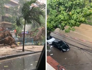 Chuva forte no Rio causa caos e coloca cidade em estágio 2
